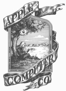 logo apple pertama